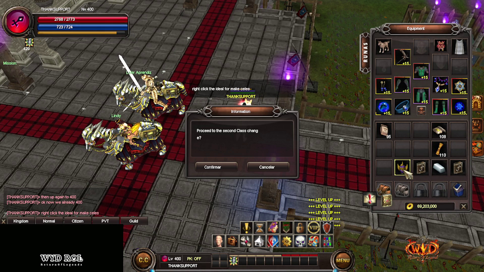 "right click the ideal for make celes": the Ideal Stone at level 400.