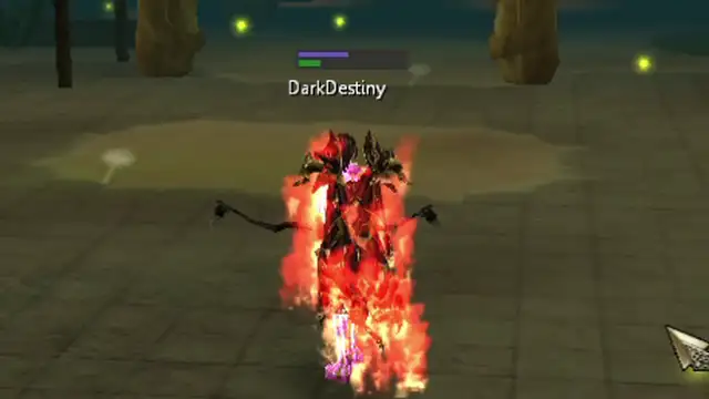 A red fire cape