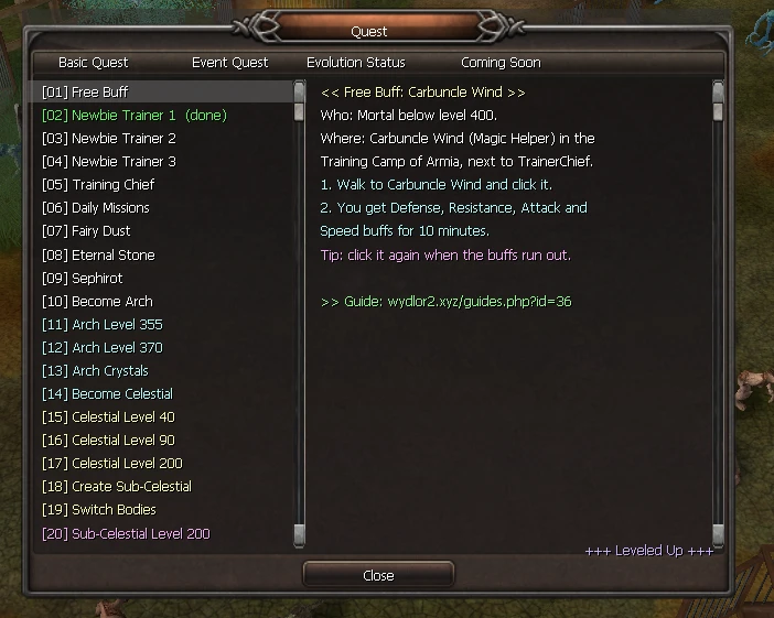 A new character: the whole road from Mortal to the Zealot Seal. Click a step to read it on the right.