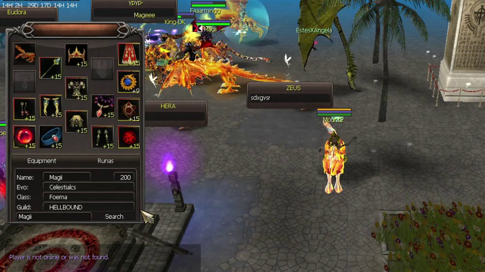 The gear of the player Magii.