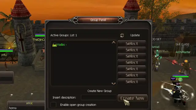 Moving clip: create a private group, then make it open.