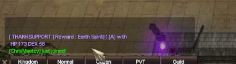 From the video: Earth Spirit(I) [A] with HP 173, DEX 58